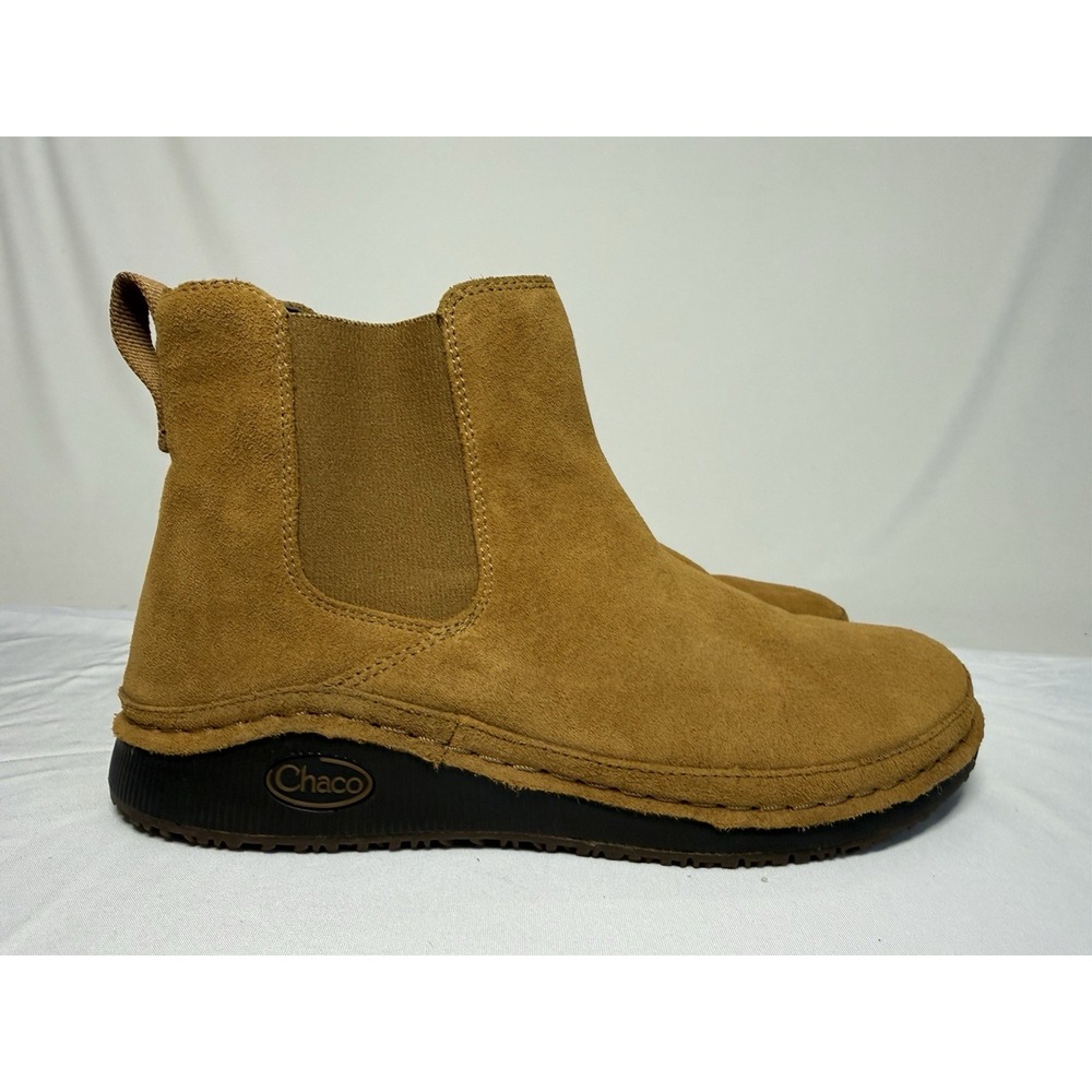 Chaco Paonia Chelsea Boots Womens 7 Waterproof Suede Leather Comfort Slip On